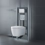 Duravit ME by Starck Wand-WC Rimless mit Wondergliss Komplettset - Detailansicht