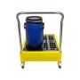 WOLFBAG Polywagen mit Griff, abnehmbarem Gitter, für 4x25L Fässer - Detailansicht