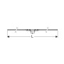 Geberit CleanLine 50 Duschrinne 130 cm - Produktansicht
