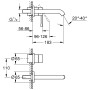Mitigeur de lavabo 2 trous GROHE Essence Nouveau avec bec court - photo produit