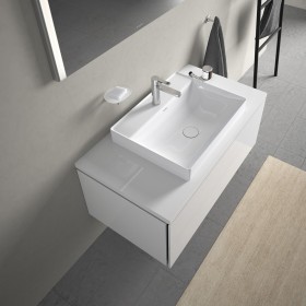 Vasque à poser Duravit DuraSquare avec trou de robinet 60 x 47 cm