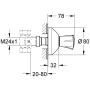 GROHE Costa UP-Ventil Oberbau - Detailansicht