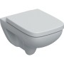 Geberit Renova Plan Set WC suspendu à chasse d'eau encastrée, avec abattant de WC