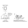 VitrA Options Nest WC sospeso VitrAflush 2.0 con funzione bidet - vista tecnica
