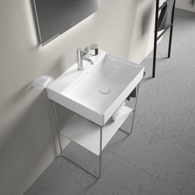 Lavabo Duravit DuraSquare avec 1 trou de robinet, 60 x 47 cm