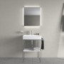 Duravit DuraSquare Waschtisch mit 1 Hahnloch, 60 x 47 cm - technische Ansicht