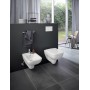 Geberit Renova Plan WC-Sitz, eckiges Design, Befestigung von oben, ohne Absenkautomatik - technische Ansicht