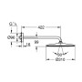GROHE Rainshower 310 Mono Kopfbrause-Set rund, Wandmontage - Detailansicht