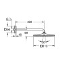 GROHE Rainshower 310 Mono Cube Kopfbrause-Set eckig, Wandmontage - Detailansicht