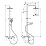 hansgrohe Vernis Blend Duschsystem 200 1 jet EcoSmart mit Wannenthermostat - Detailansicht
