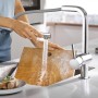 Rubinetto monocomando per lavello GROHE Minta con doccetta estraibile SpeedClean - vista dettagliata