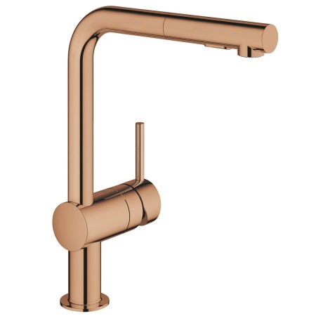 Rubinetto monocomando per lavello GROHE Minta con doccetta estraibile SpeedClean