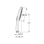 GROHE Rainshower SmartActive 130 Cube Handbrause mit 3 Strahlarten