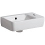 Lavabo compact Geberit Renova 40 cm, asymétrique avec trou de robinet à droite