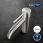 Robinet de lavabo monocommande GROHE Essence Nouveau taille S - vue technique