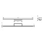hansgrohe RainDrain Minimalistic Fertigset Duschrinne 90 cm