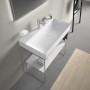 Duravit DuraSquare Waschtisch mit 1 Hahnloch, 80 x 47 cm - technische Ansicht