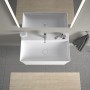 Duravit DuraSquare Waschtisch mit 1 Hahnloch, 80 x 47 cm - technische Ansicht