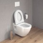 Duravit Starck 3 WC suspendu à chasse d'eau encastrée - vue technique