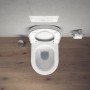 Duravit Starck 3 WC suspendu à chasse d'eau encastrée - vue détaillée