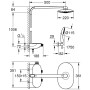 GROHE Rainshower Duschsystem SmartControl 360 Duo mit Thermostatbatterie - Produktansicht