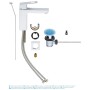 Robinet de lavabo monocommande Eurocube GROHE M-Size, de hauteur moyenne avec bonde de vidage - photo produit
