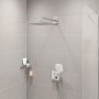 GROHE Precision SmartControl Duschsystem, Thermostat, UP, mit Vitalio Rain Mono 310, eckig - technische Ansicht
