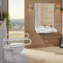 Villeroy & Boch Vicare WC sospeso senza bordo, a scarico diretto - vista tecnica