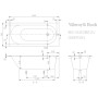 Villeroy & Boch Oberon Solo Badewanne 160 x 75 cm - Produktansicht