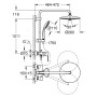 GROHE Vitalio Joy System 260 Duschsystem mit Einhandmischer für Wandmontage - Produktansicht