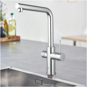 Kit di avviamento GROHE Blue Home con beccuccio a L