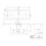 Vasca rettangolare Villeroy & Boch Loop & Friends Square Duo 170 x 75 cm