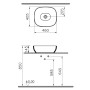 VitrA Options Outline Lavabo d'appoggio rettangolare 46 x 40,5 cm
