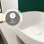 VitrA Options Outline Lavabo d'appoggio rettangolare 46 x 40,5 cm - vista dettagliata