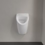 Villeroy & Boch O.novo Absaug-Urinal Compact, für Deckel, mit Zielobjekt, Zulauf verdeckt - Detailansicht