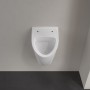 Villeroy & Boch O.novo Absaug-Urinal Compact, für Deckel, mit Zielobjekt, Zulauf verdeckt - technische Ansicht