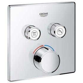 Ensemble de finition pour mitigeur encastré GROHE SmartControl avec 2 vannes d'arrêt, version carrée