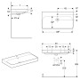 Évier Geberit Smyle Square 90 cm - photo produit