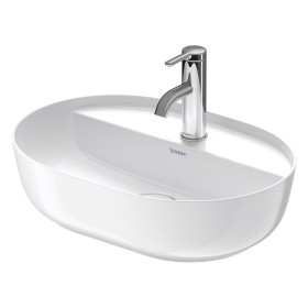 Vasque à poser Duravit Luv avec plage de robinetterie 50 x 35 cm
