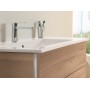Villeroy & Boch Venticello Schrankwaschtisch Becken links 100 x 50 cm, mit 1 Hahnloch und Überlauf - technische Ansicht