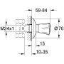 GROHE Costa UP-Ventil Oberbau - Detailansicht