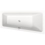 Baignoire trapèze Duravit No. 1 150 x 80 cm avec 1 dossier incliné à droite - vue détaillée