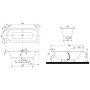 Villeroy & Boch Loop & Friends Square Duo Rechteckwanne 180 x 80 cm - Produktansicht