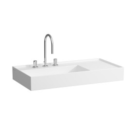 Vasque LAUFEN Kartell 90 x 46 cm, avec tablette à droite, 1 trou de robinet