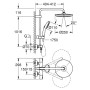 GROHE Vitalio Start 250 Duschsystem mit Thermostatbatterie für Wandmontage - Produktansicht
