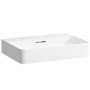 Vasque encastrable LAUFEN Val 60 x 42 cm sans trou de robinet, avec trop-plein