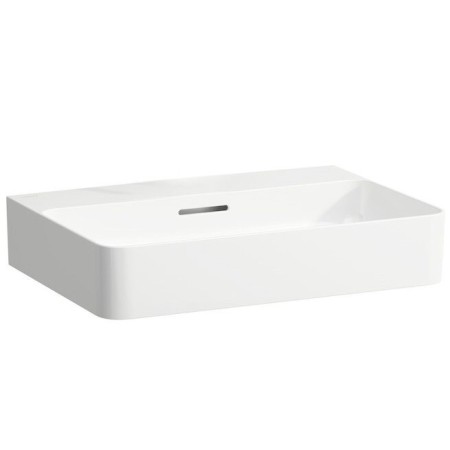 Lavabo encastrable LAUFEN Val 60 x 42 cm sans trou de robinet, avec trop-plein