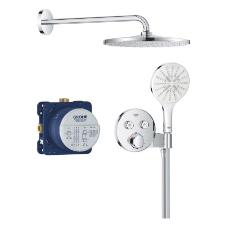 GROHE Precision SmartControl Duschsystem, Thermostat, UP, mit Vitalio Rain Mono 310, rund