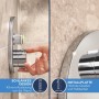 GROHE Precision SmartControl Duschsystem, Thermostat, UP, mit Vitalio Rain Mono 310, rund - technische Ansicht
