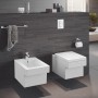 WC suspendu en céramique GROHE Cube, sans bride - vue technique